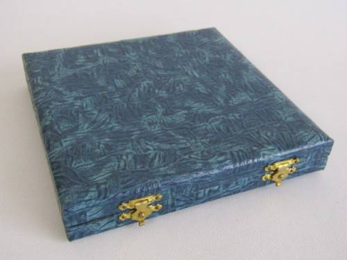 Vintage boxed set of 6 silverplated Coffee Bean Spoons, England, 10cm, excellent condition