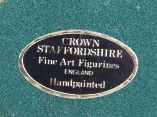 Lot of 4 collectable Animal figurines, Crown Staffordshire, Ansley and Teviotdale, excellent cond