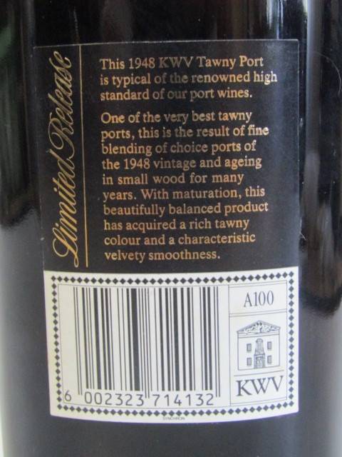KWV 1948 Limited Release Port, Boberg, Sealed and Full, 750ml - 5 available - make an offer