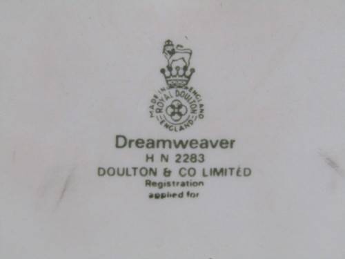 Vintage original Royal Doulton Bisque Porcelain Figurine "Dreamweaver", HN2283, large 22cm, perfect