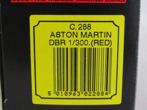 Vintage 90's - 00's release scale Model Slot Car, Scalextric Austin Martin DBR 1/300, original Box