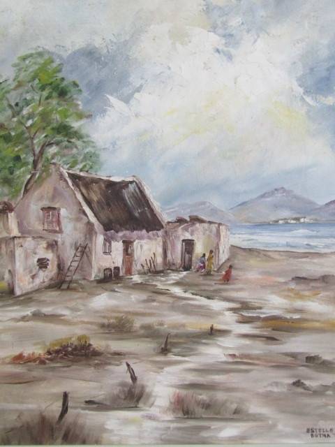 Estelle Botha Oil on Board Framed Painting, dated '87, 47x 38cm **Crazy R1 Start - Value R1500+**