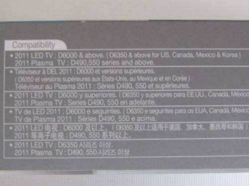 Samsung 3D Active Glasses, new in box with battery and manual