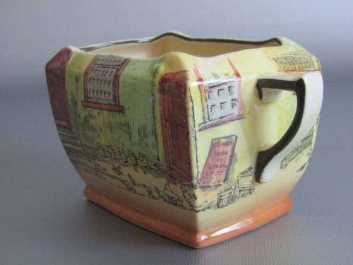 Vintage lot of 2 Royal Doulton collectables; River Boy Figurine HN2128 and Dickens Ware Sugar Bowl