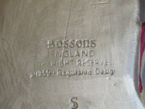Original 1959 Bossons Chalkware Wall Hanging sculpture "Gypsey Girl" 21cm x 20cm, excellent cond.
