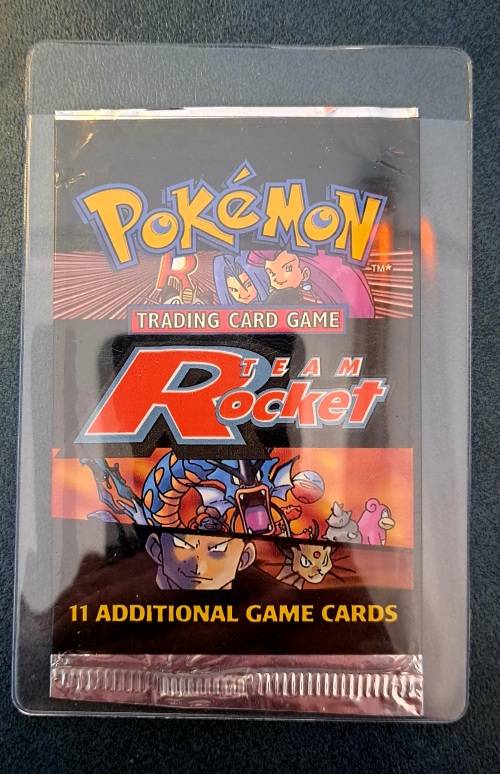 Pokemon Trading Cards - 2000 Team Rocket Unlimited Booster Wrapper (Empty)