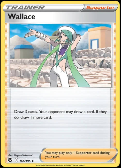 Pokemon Trading Cards - Wallace - 166/195 - Uncommon - Silver Tempest (NM)