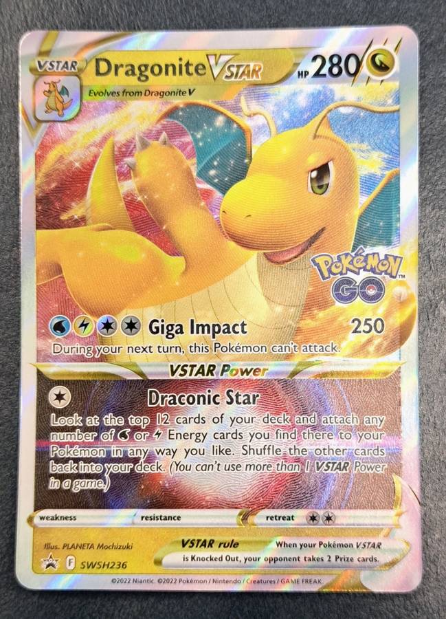 Pokemon Trading Cards - Dragonite VSTAR - SWSH236 - Promo - Pokemon Go - NM