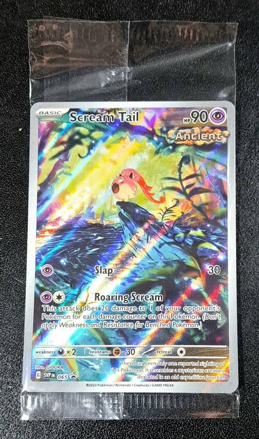 Pokemon Trading Cards - Scream Tail - SVP065 - Illustration Rare Promo - Paradox Rift - NM Sealed