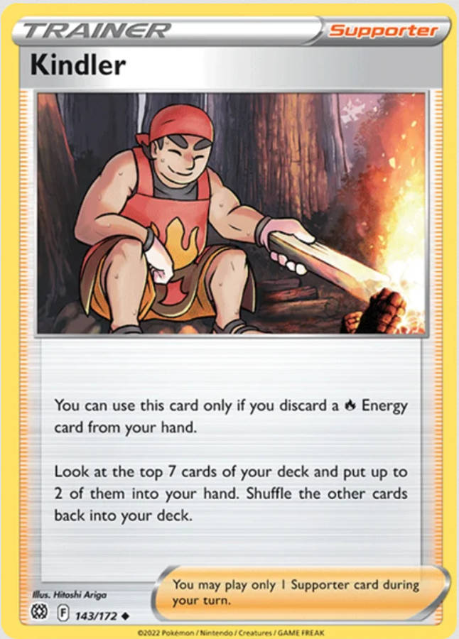 Pokemon Trading Cards - Kindler - 143/172 - Brilliant Stars - NM