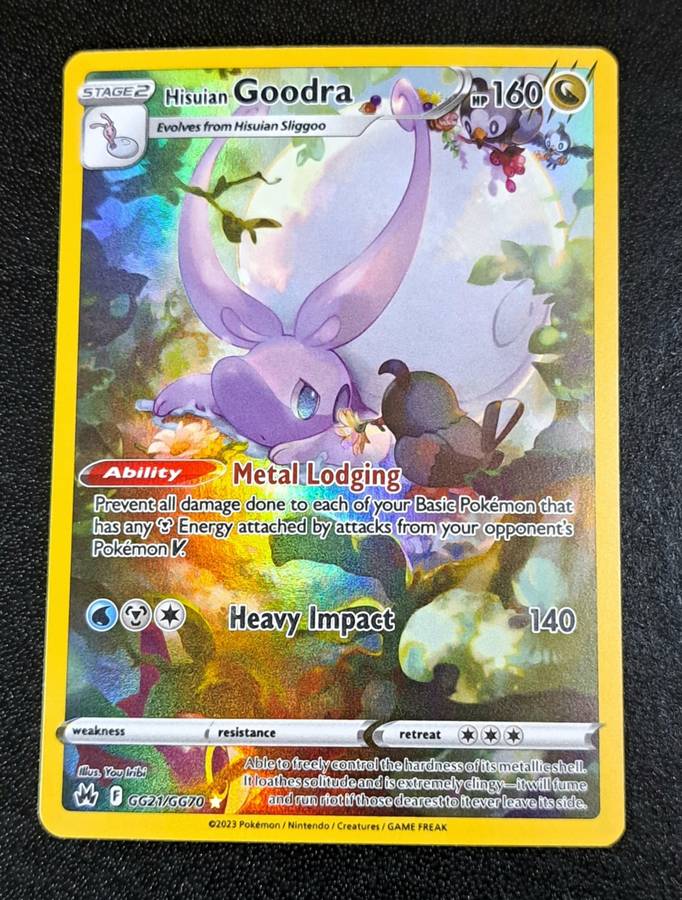 Pokemon Trading Cards - Hisuian Goodra - GG21/GG70 - Holo Rare - Crown Zenith Singles - (NM)