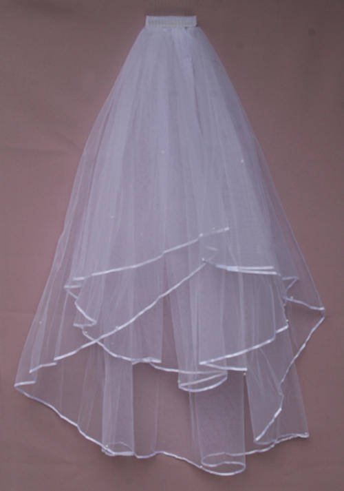 Two tier wedding veil