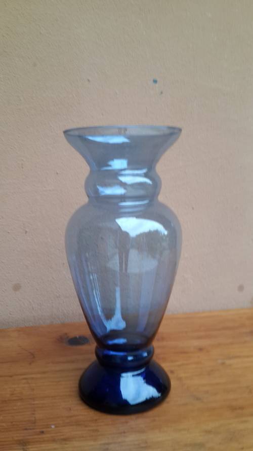 Beautiful Blue Glass Vase