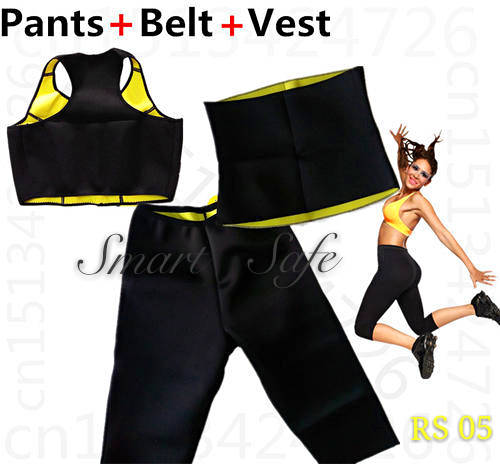 3 Piece Hot Shapers Neoprene Slimming Set, SIZE: ( M, L , XL ,XXL.XXXL)