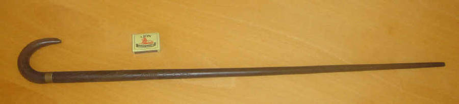 ANGLO-BOER WAR P.O.W. (Prisoner-of-War) Walking Stick (Kierie) made in Ceylon by PCF van Rooyen 1902