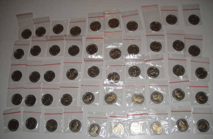 BID PER COIN to take all 50 x MINT STATE Mandela 90 th Birthday R5 coins: BID PER COIN to take all