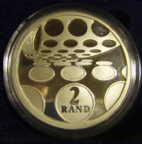 1992 Silver R2 Proof Crown : Mint Technology : Boxed as issued by the South African Mint