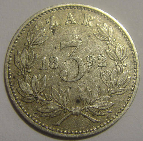 Paul Kruger Z.A.R. Tickey (1892) : First Year of Issue