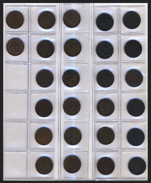 South African Union : Farthing (Quarter Penny) Collection: 1924 to 1960