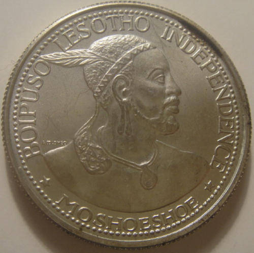 Lesotho : SILVER CROWN (50-Licente) : Independence 1966