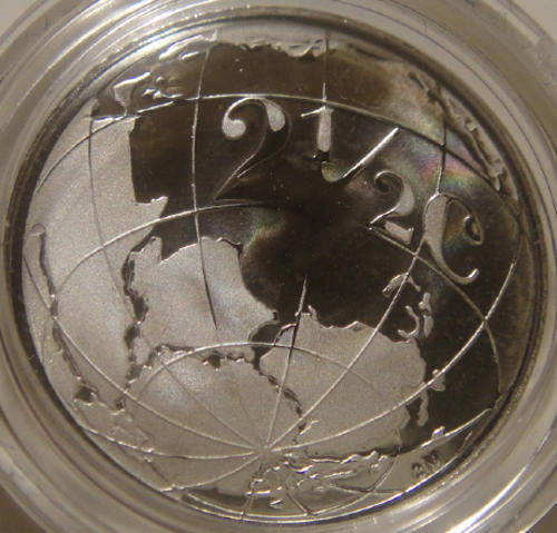 South African Mint : 2007 Proof Tickey : Polar Year (ERROR COIN)