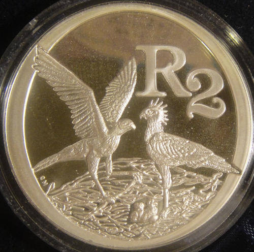 STERLING SILVER CROWN R2 (Proof) : The Secretary Bird 2006