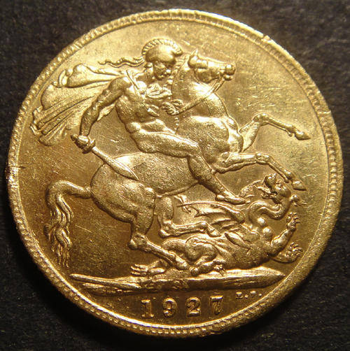 GOLD SOVEREIGN : Union of South Africa : 1927 (SUPERB condition)
