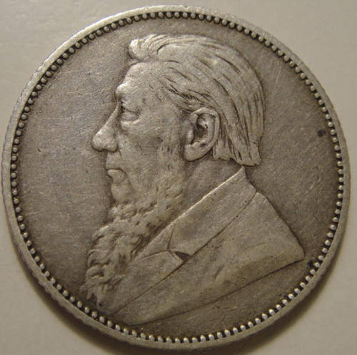 1893 Z.A.R. Paul Kruger Shilling (1/-) (RARE 1893 date)
