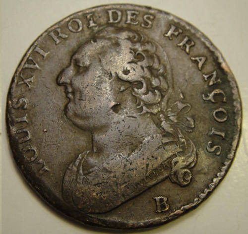 France : 12-Deniers of King Louis XVI of 1791