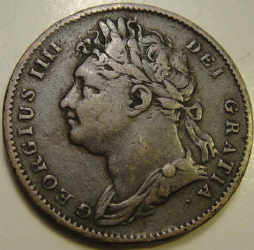 Great Britain : King George IV : Farthing of 1821