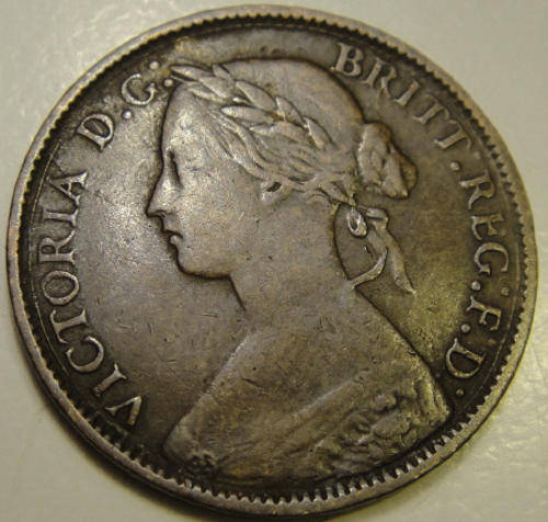 Great Britain : Queen Victoria : Farthing of 1860