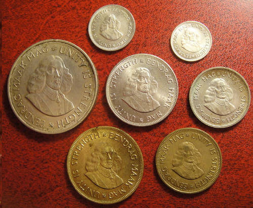 100% COMPLETE: First Year of First Decimal Coin Series (up to Silver Crown): 1961: 5 RSA sets availi