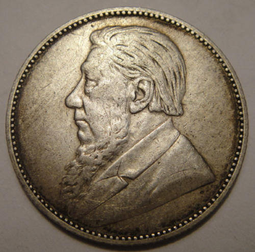 1896 Paul Kruger Z.A.R. Shilling