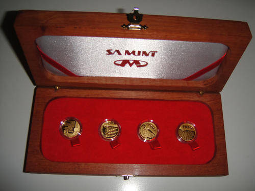 2005-2007 Petit Nobel Peace Prize GOLD PROTEA Set