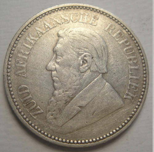 1897 Half Crown (2/6-) Paul Kruger Z.A.R.