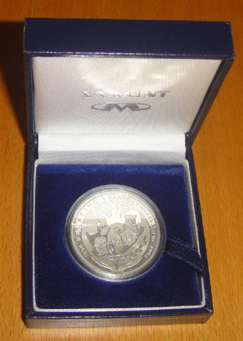 1994 Silver R1 Proof :  Nature Conservation in South Africa 1894-1994