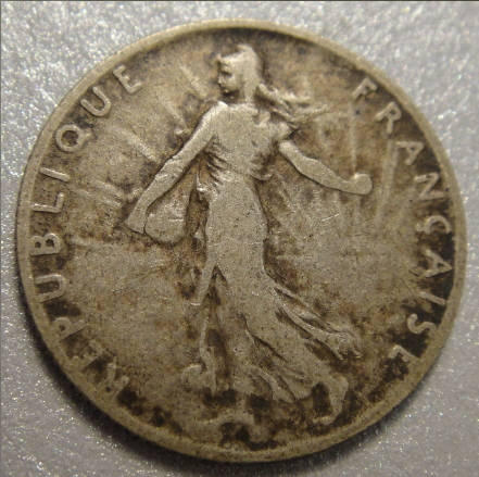 1902 SILVER 50 Centimes of France