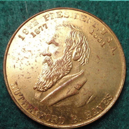 USA President Rutherford B. Hays (1877-1881) Medal