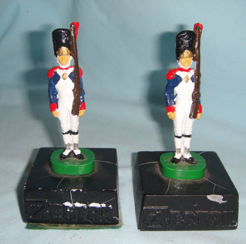 Zestril Medicine: Vintage Lead Soldier Paper Weights