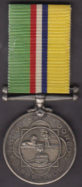 Anglo Boer War Medal to Burger Pieter Jacobus de la Rey