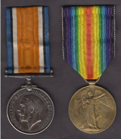 First World War Medal Group (Full Size) to 449 Pte. Henry Alfred Roome S.A.M.C.