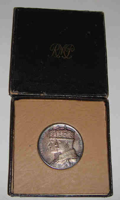 SA Union: Silver Jubilee of King George V and Queen Mary in 1935, SILVER Medal