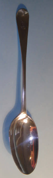 Great Britain: George I Silver Rat-tail Desert Spoon: Hallmarked for London 1724 (Britannia Standard
