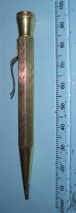 Vintage 18ct Gold Pencil (Please read description and see pictures)