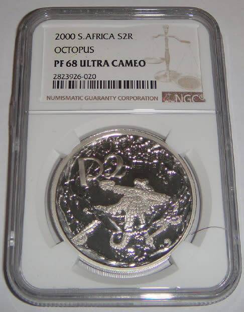 Silver R2 Crown of 2000 (Octopus) NGC graded PF68 Ultra Cameo