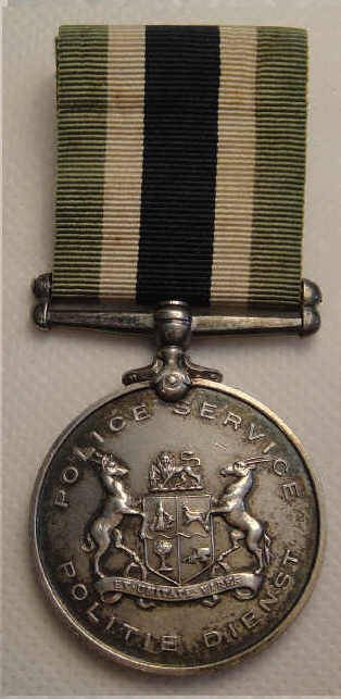 SA Police Service Medal for Faithful Service (First Type) to 3038 (M) 1/C Constable W. Percival