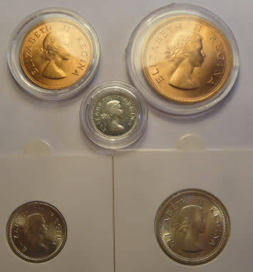 Union of South Africa : Partial UNCIRCULATED Coin Set of 1960