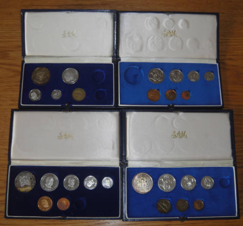 Republic of South Africa : Four Partial Proof Sets (One bid takes all 4 sets)
