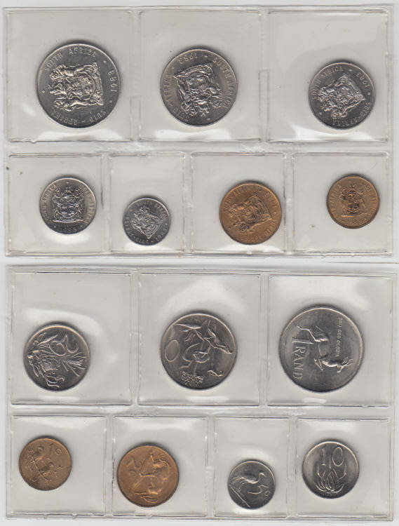 Republic of South Africa : Uncirculated Mint Set of 1983
