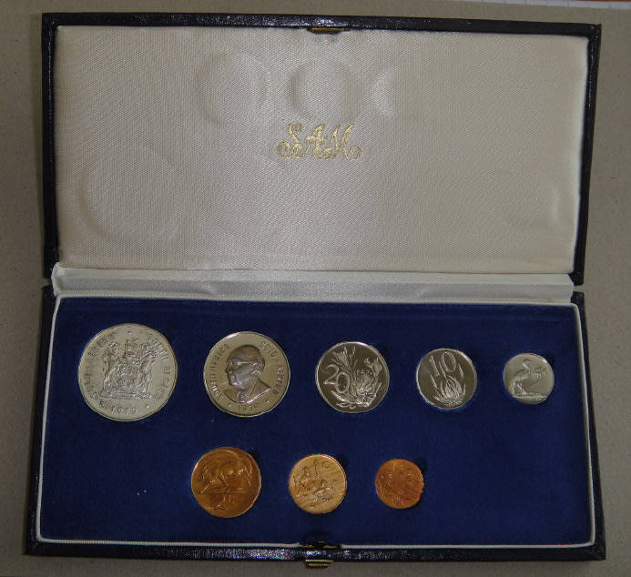 Republic of South Africa: Short Proof Set of 1979 in Blue SAM Box